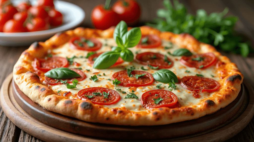 What makes Tasty's Pizza unique compared to other pizza places? 4 create an image featuring a tastys pizza dish the image should showcase the main dish cooked to pe 2vtuyq75rom90dvwrvko 2