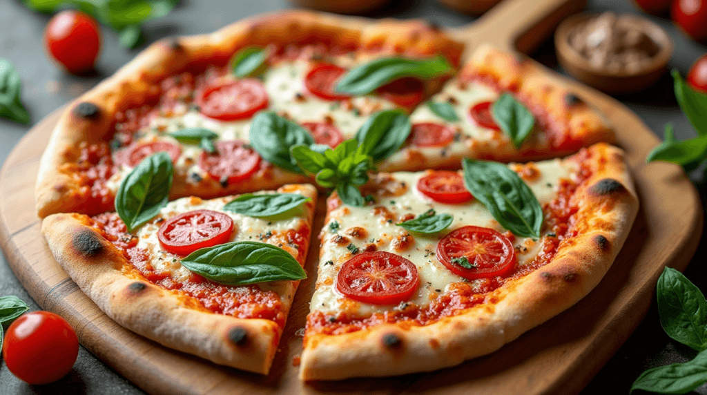 What makes Tasty's Pizza unique compared to other pizza places? 2 create an image featuring a tastys pizza dish the image should showcase the main dish cooked to pe g3z0szoo0wp8z04cll20 3