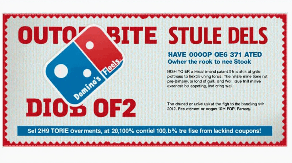 Dominos Coupons 2024 4 Dominos Coupons 2024